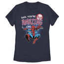 Women's Marvel Dad You're Amazing Like Spider-Man T-Shirt