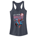 Junior's Marvel Dad You're Amazing Like Spider-Man Racerback Tank Top