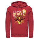 Men's Marvel Dad You're Invincible Like Iron Man Pull Over Hoodie