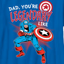 Boy's Marvel Dad, You're Legendary Like Captain America T-Shirt