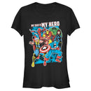 Junior's Marvel My Dad is My Hero T-Shirt