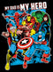 Junior's Marvel My Dad is My Hero T-Shirt