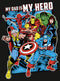 Men's Marvel My Dad is My Hero Long Sleeve Shirt