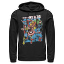 Men's Marvel My Dad is My Hero Pull Over Hoodie