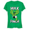 Junior's Marvel St. Patrick's Day Pinching Hulk T-Shirt