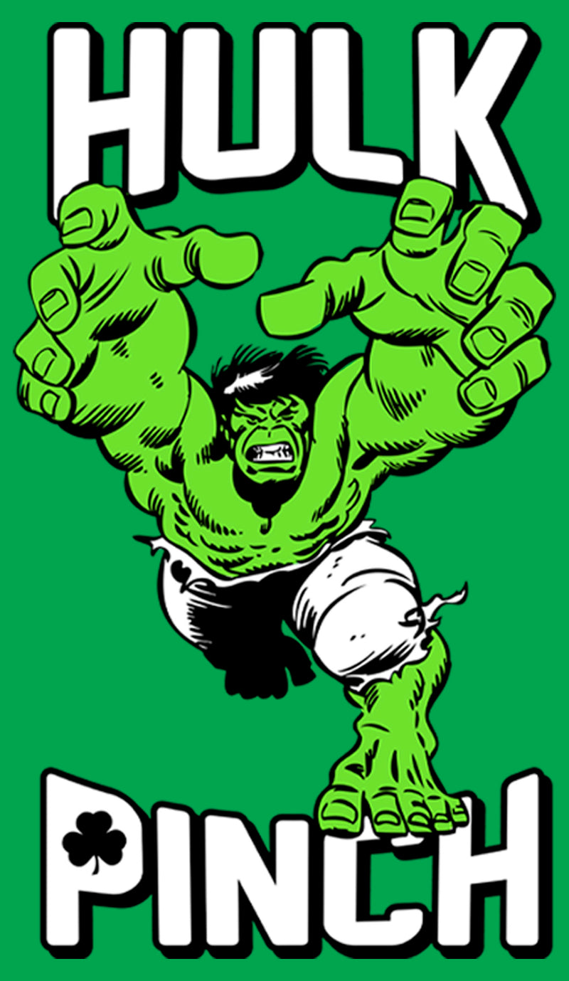 Junior's Marvel St. Patrick's Day Pinching Hulk T-Shirt