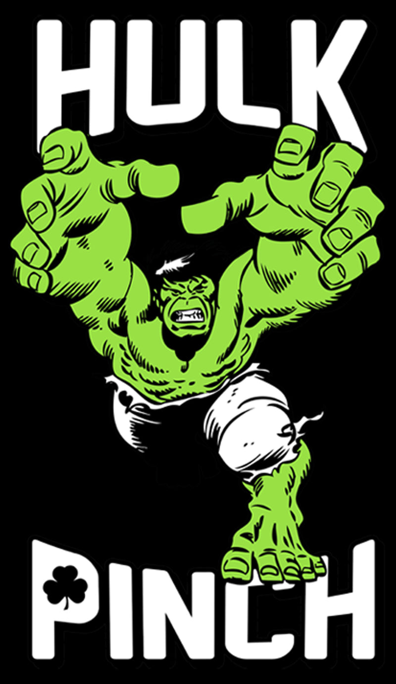 Boy's Marvel St. Patrick's Day Pinching Hulk Pull Over Hoodie