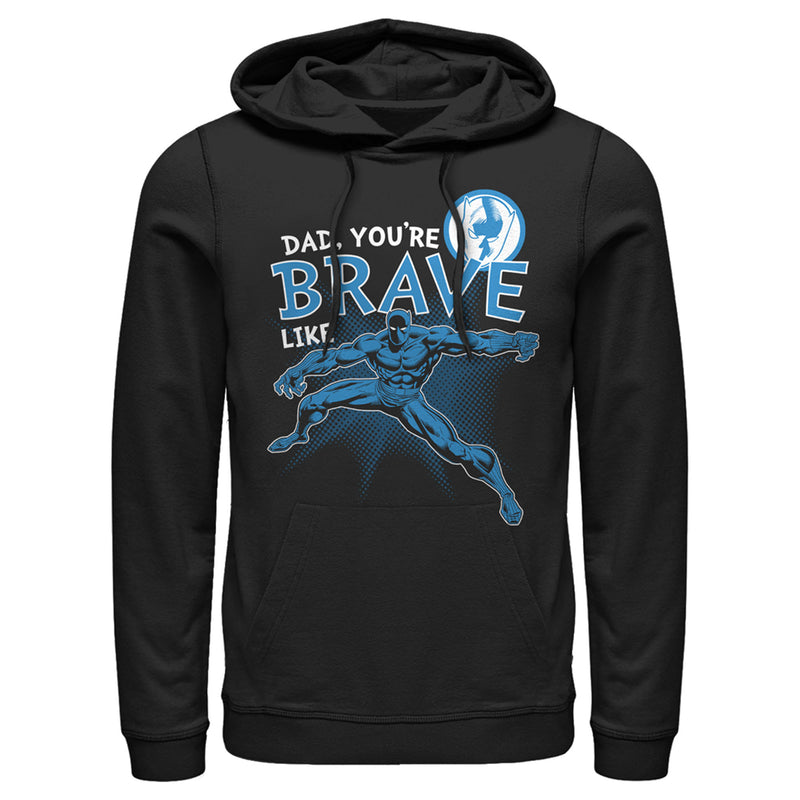 Men's Marvel Dad You're Brave Like Black Panther Pull Over Hoodie