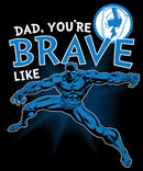 Men's Marvel Dad You're Brave Like Black Panther Pull Over Hoodie