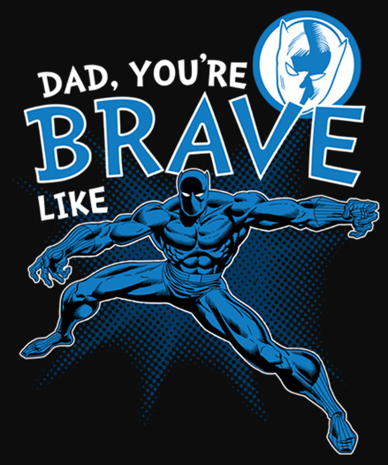 Junior's Marvel Dad You're Brave Like Black Panther Racerback Tank Top