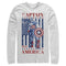 Men's Marvel Captain America Flag 1941 Long Sleeve Shirt