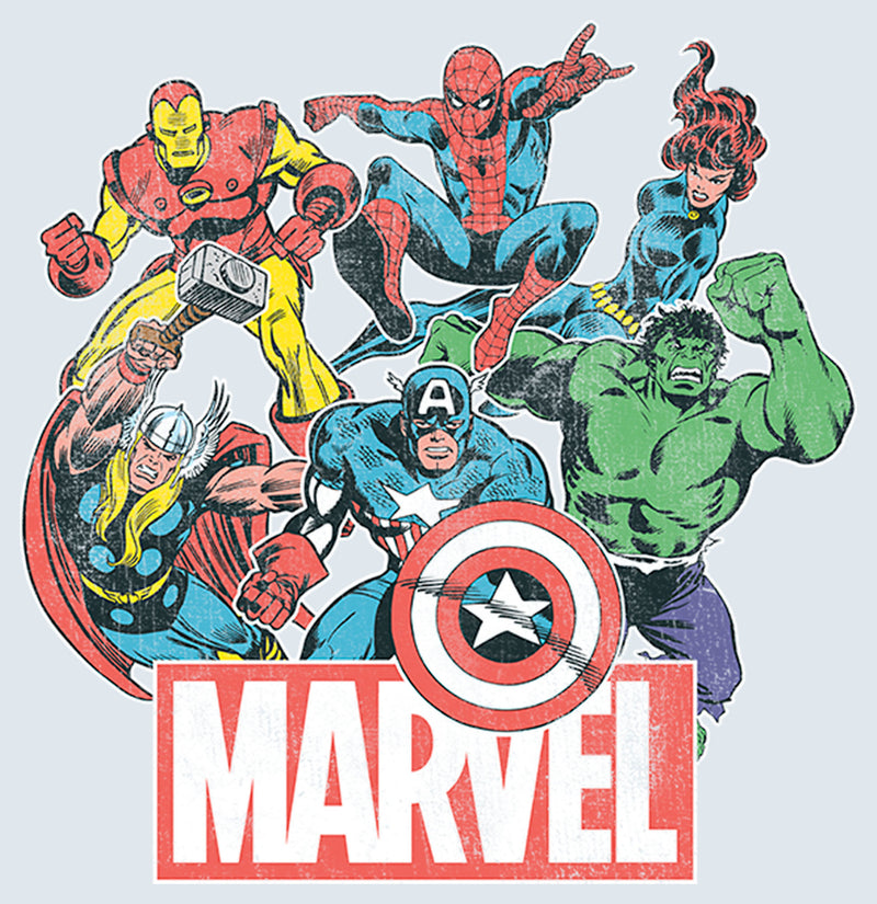 Men's Marvel Classic Hero Collage T-Shirt