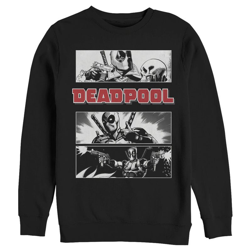 Men's Marvel Deadpool Comic Panels Sweatshirt