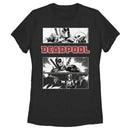 Women's Marvel Deadpool Comic Panels T-Shirt