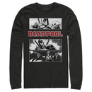 Men's Marvel Deadpool Comic Panels Long Sleeve Shirt