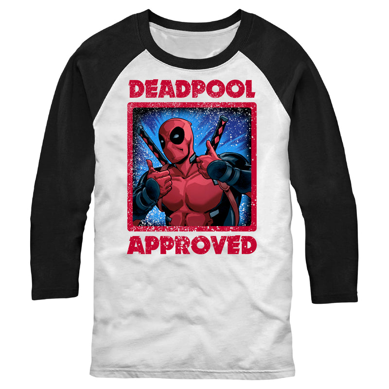 Men's Marvel Deadpool Approved Baseball Tee