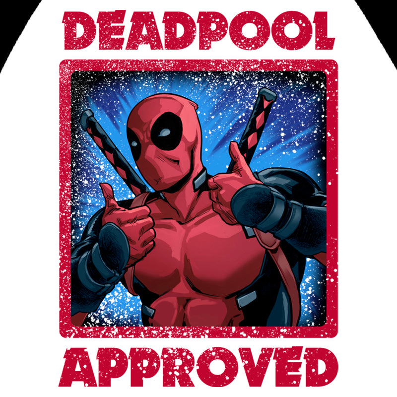 Men's Marvel Deadpool Approved Baseball Tee