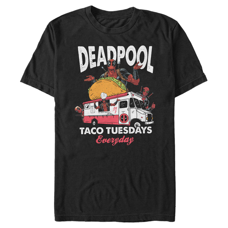 Men's Marvel Deadpool Taco Tuesdays Everyday T-Shirt