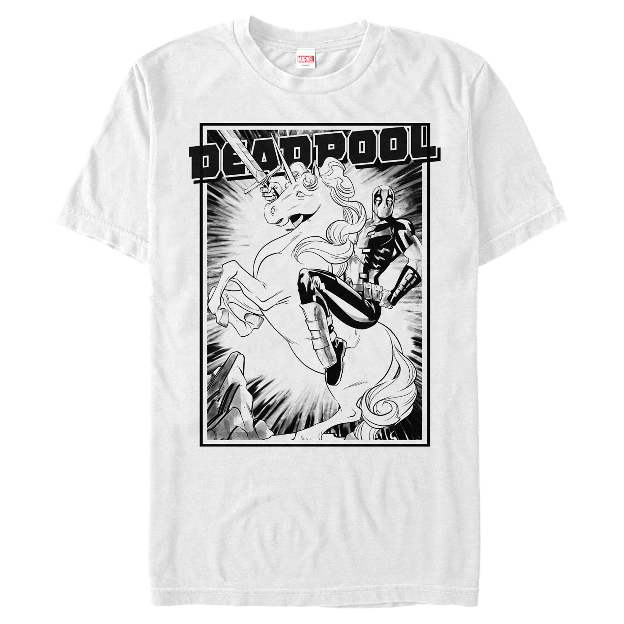 Men's Marvel Deadpool Comic Unicorn Ride T-Shirt – Fifth Sun