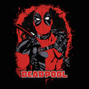 Junior's Marvel Deadpool Leather Paint Cowl Neck Sweatshirt