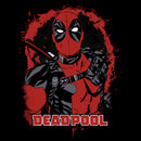 Men's Marvel Deadpool Leather Paint T-Shirt