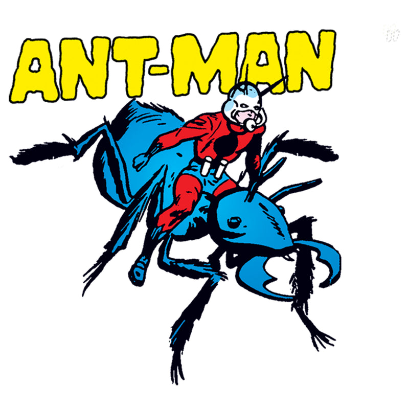 Men's Marvel Ant-Man Vintage Ant Rider Cartoon Baseball Tee