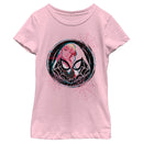 Girl's Marvel Spider Gwen Web Logo T-Shirt