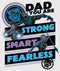 Men's Marvel Dad You are Strong Smart Fearless Baseball Tee