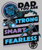 Women's Marvel Black Panther Dad You are Strong Smart Fearless T-Shirt