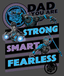 Junior's Marvel Black Panther Dad You are Strong Smart Fearless Racerback Tank Top