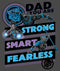 Junior's Marvel Black Panther Dad You are Strong Smart Fearless Racerback Tank Top