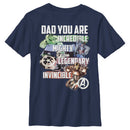 Boy's Marvel Daddy You are Our Super Hero T-Shirt