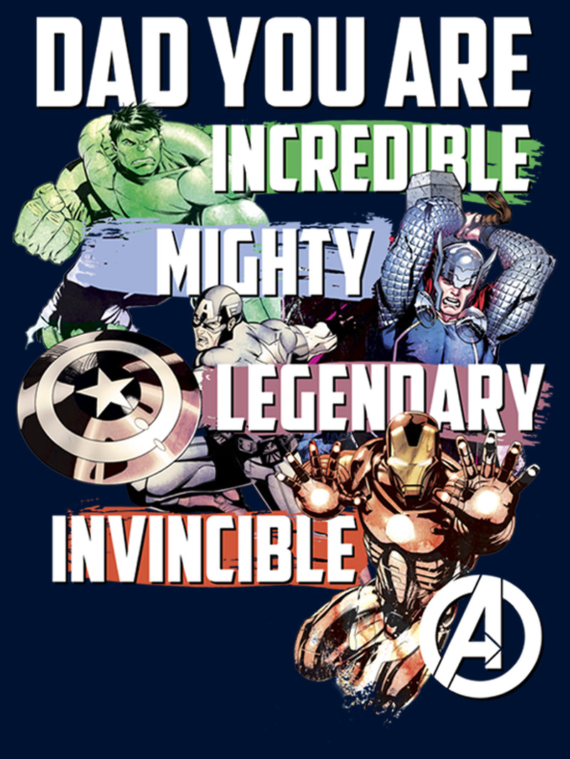 Men's Marvel Dad You are Incredible Mighty Legendary Invincible Sweatshirt