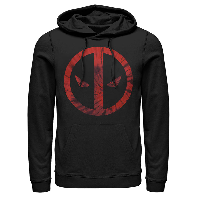 Men's Marvel Deadpool Tie-Dye Logo Pull Over Hoodie