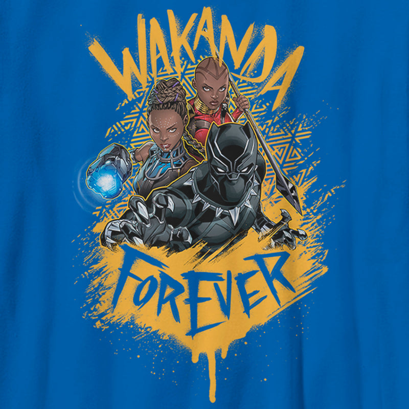 Boy's Marvel Black Panther Wakanda Forever Animated T-Shirt