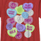 Boy's Marvel Valentine's Day Candy Heart Heroes T-Shirt
