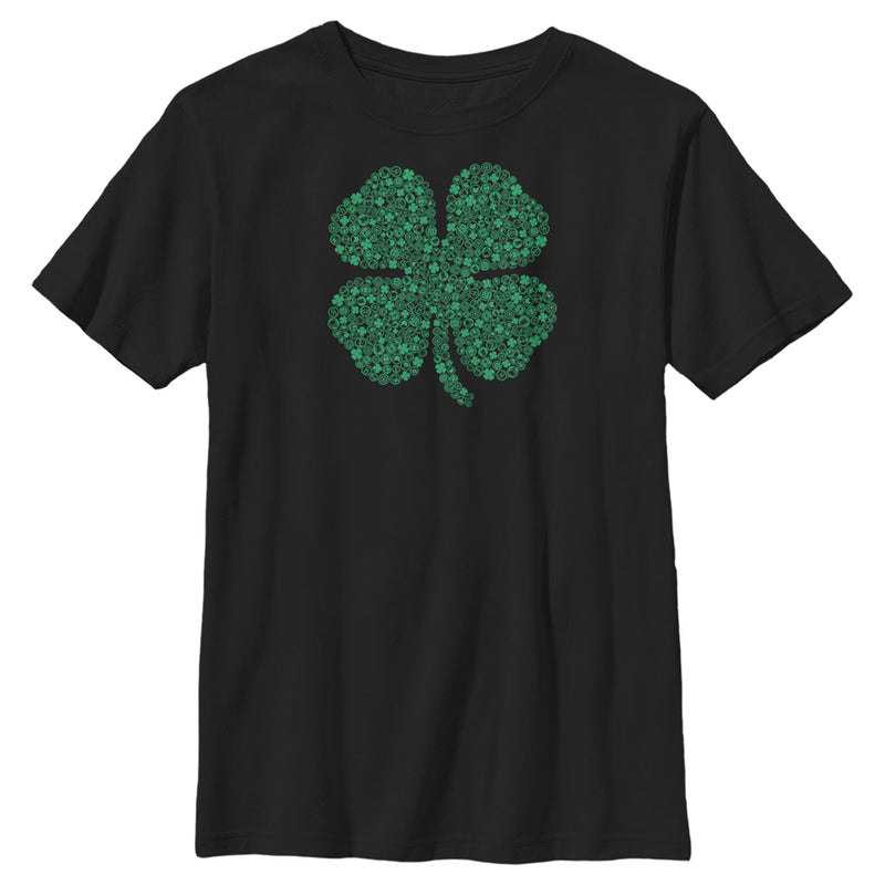 Boy's Marvel St. Patrick's Day Hero Icon Clover T-Shirt