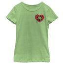 Girl's Marvel Hulk Heart Smash Pocket T-Shirt