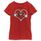 Girl's Marvel Iron Man Repulsors Heart T-Shirt