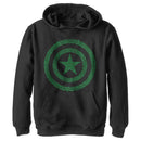 Boy's Marvel St. Patrick's Day Captain America Clover Shield Pull Over Hoodie