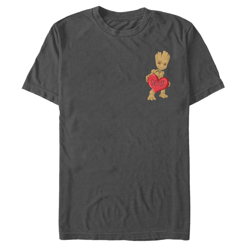 Men's Marvel Groot Heart T-Shirt