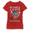 Girl's Marvel Captain America No Shield For Your Heart T-Shirt