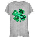 Junior's Marvel St. Patrick's Day Hero Four-Leaf Clover T-Shirt