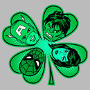 Junior's Marvel St. Patrick's Day Hero Four-Leaf Clover T-Shirt