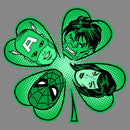 Boy's Marvel St. Patrick's Day Hero Four-Leaf Clover Performance Tee