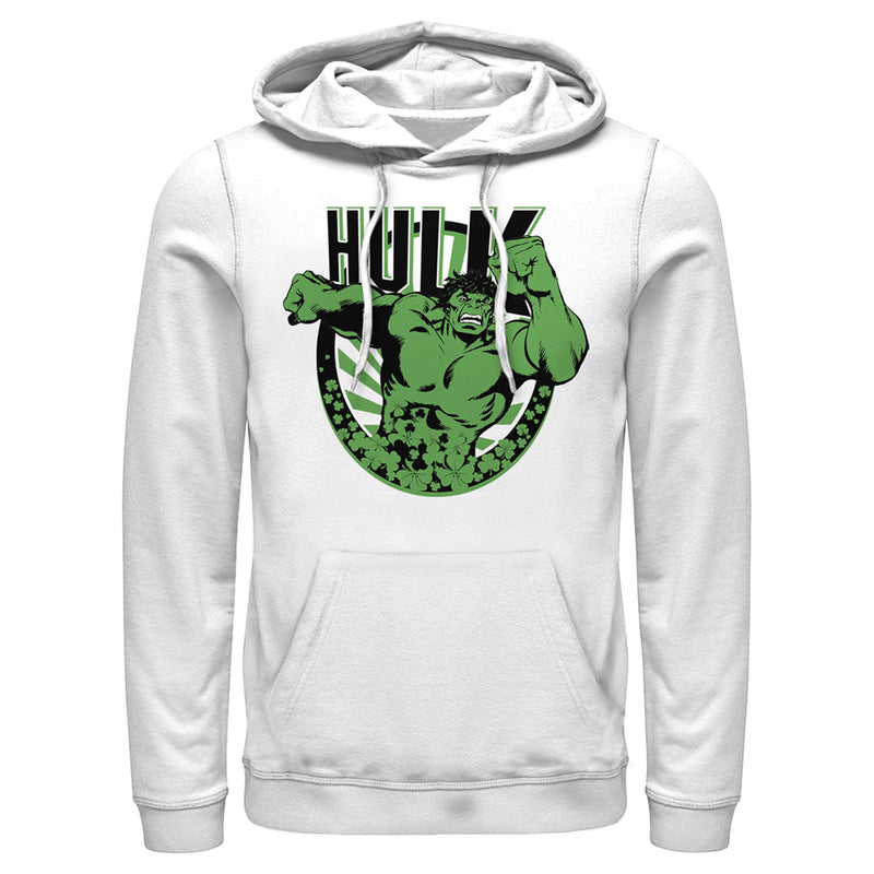 Men's Marvel St. Patrick's Day Hulk Running Shamrock Pull Over Hoodie