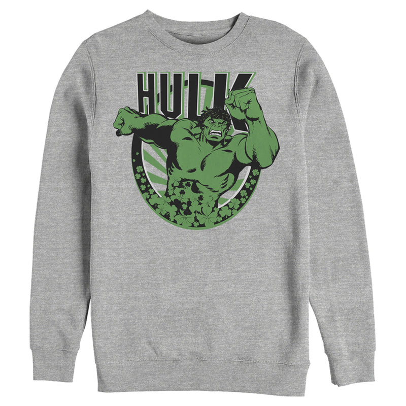 Men's Marvel St. Patrick's Day Hulk Running Shamrock Sweatshirt