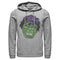 Men's Marvel St. Patrick's Day Hulk Face Pull Over Hoodie