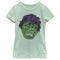 Girl's Marvel St. Patrick's Day Hulk Face T-Shirt