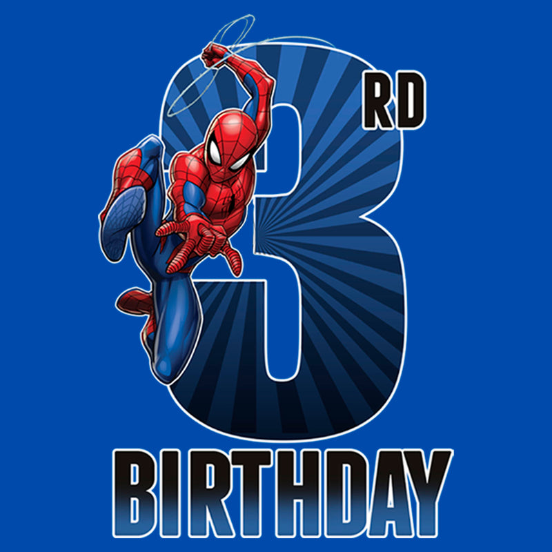 Boy's Marvel Spider-Man Swinging 3rd Birthday T-Shirt